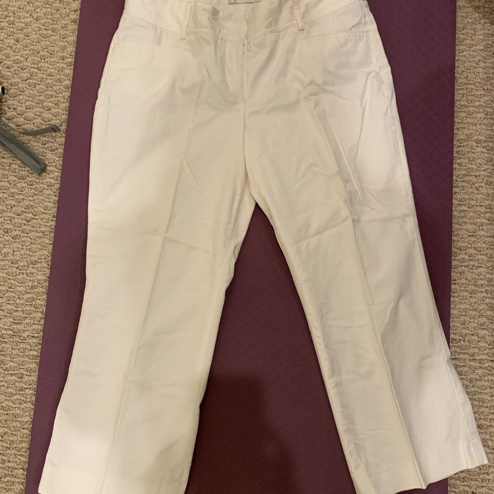 Express - White Capri dress pants